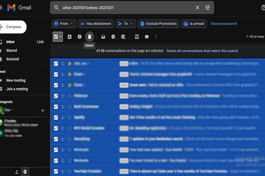 Как массово удалить все ваши электронные письма в Gmail одновременно