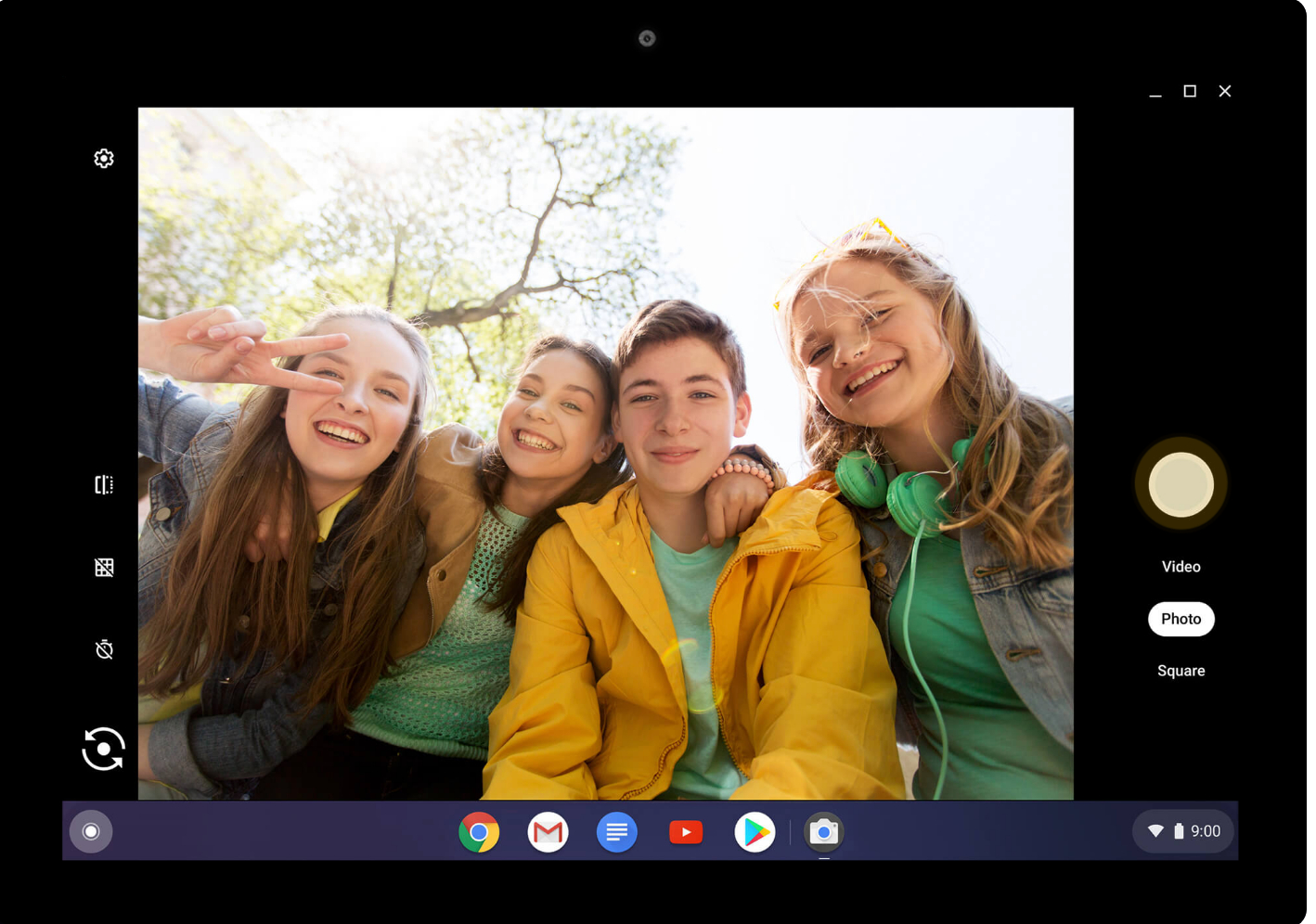 how to take a picture on chromebook camera app screen chrome