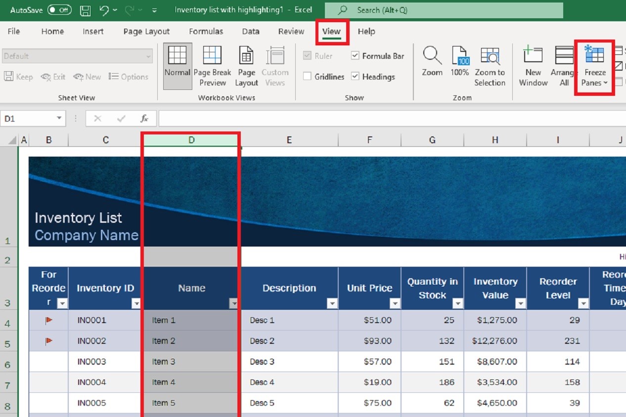 How to freeze rows and columns in Excel Digital Trends