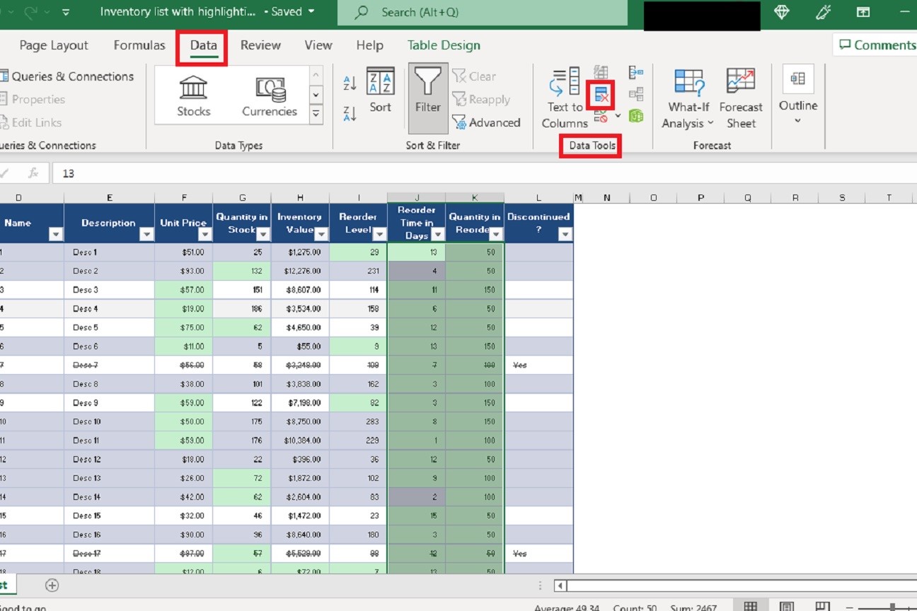 how to remove duplicates in excel screenshot 1