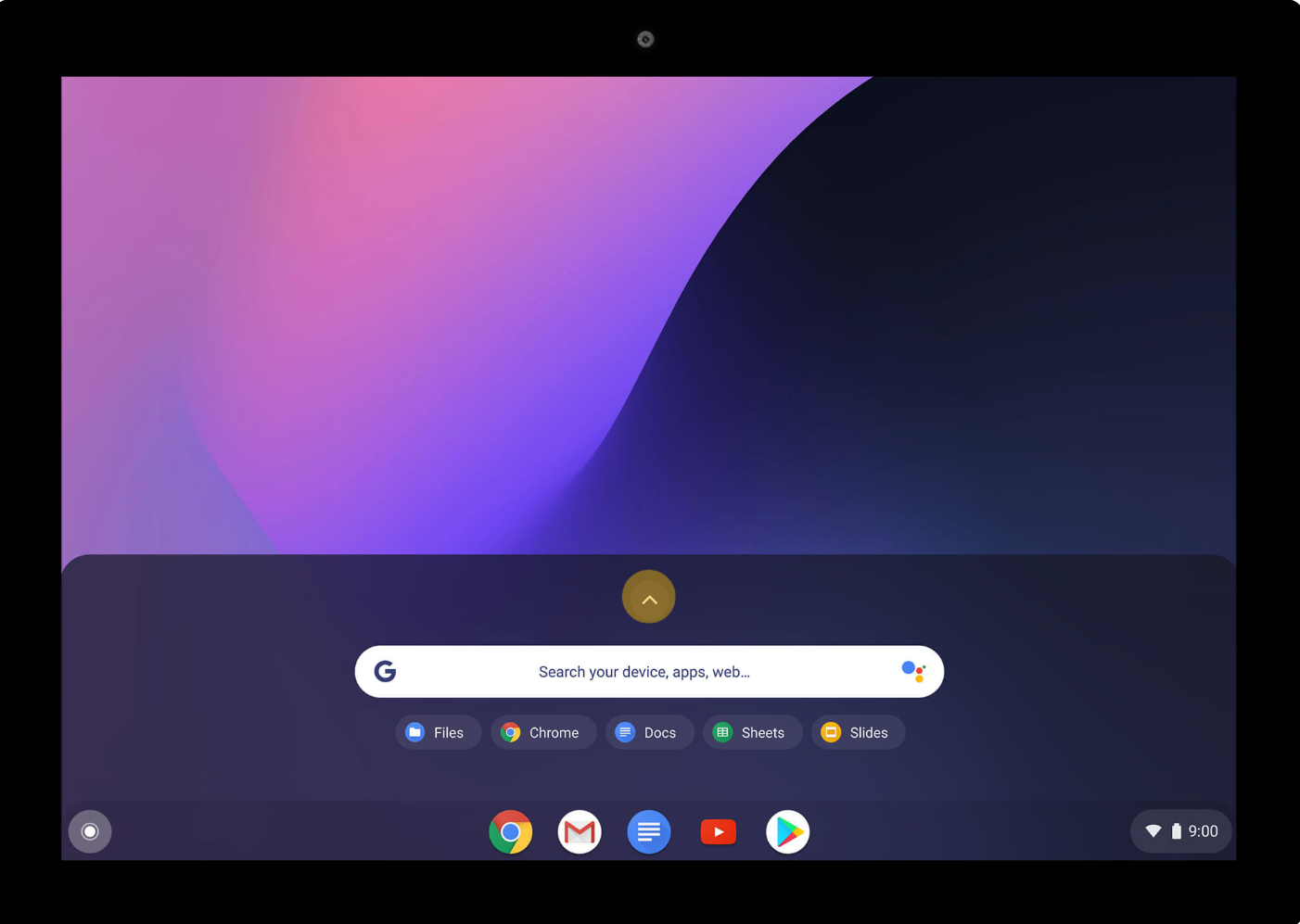 how to take a picture on chromebook launcher arrow