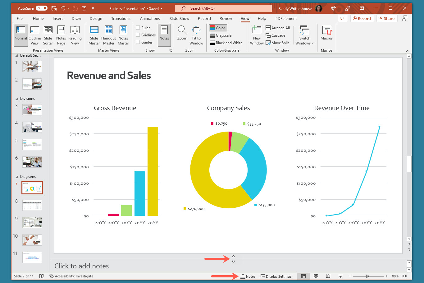 How to add notes to your Microsoft PowerPoint slides