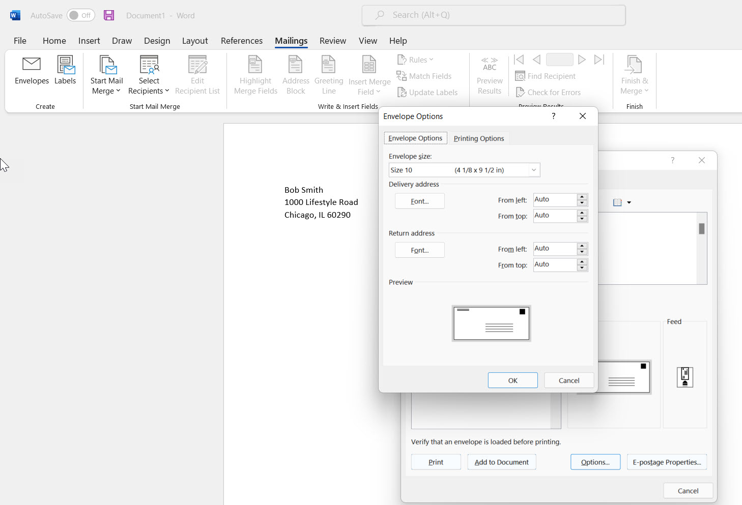 How to print labels from Word