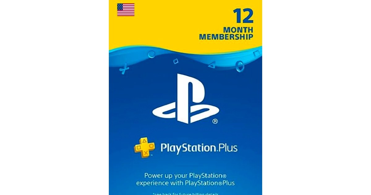 Sony PlayStation PS Plus 1 Year 12-Month Membership Card USA/Canada PS3 PS4  PS5