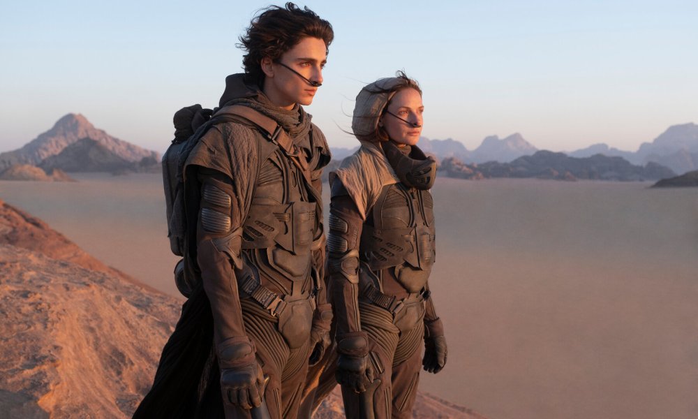 Timothee Chalamet and Rebecca Fergusson in one of the scenes from Dune