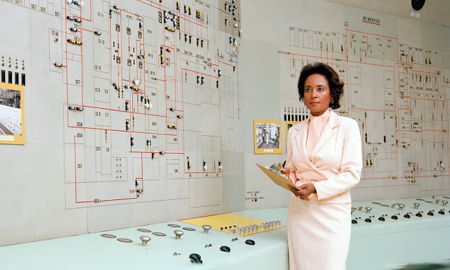 Annie Easley poses for a picture at NASA.