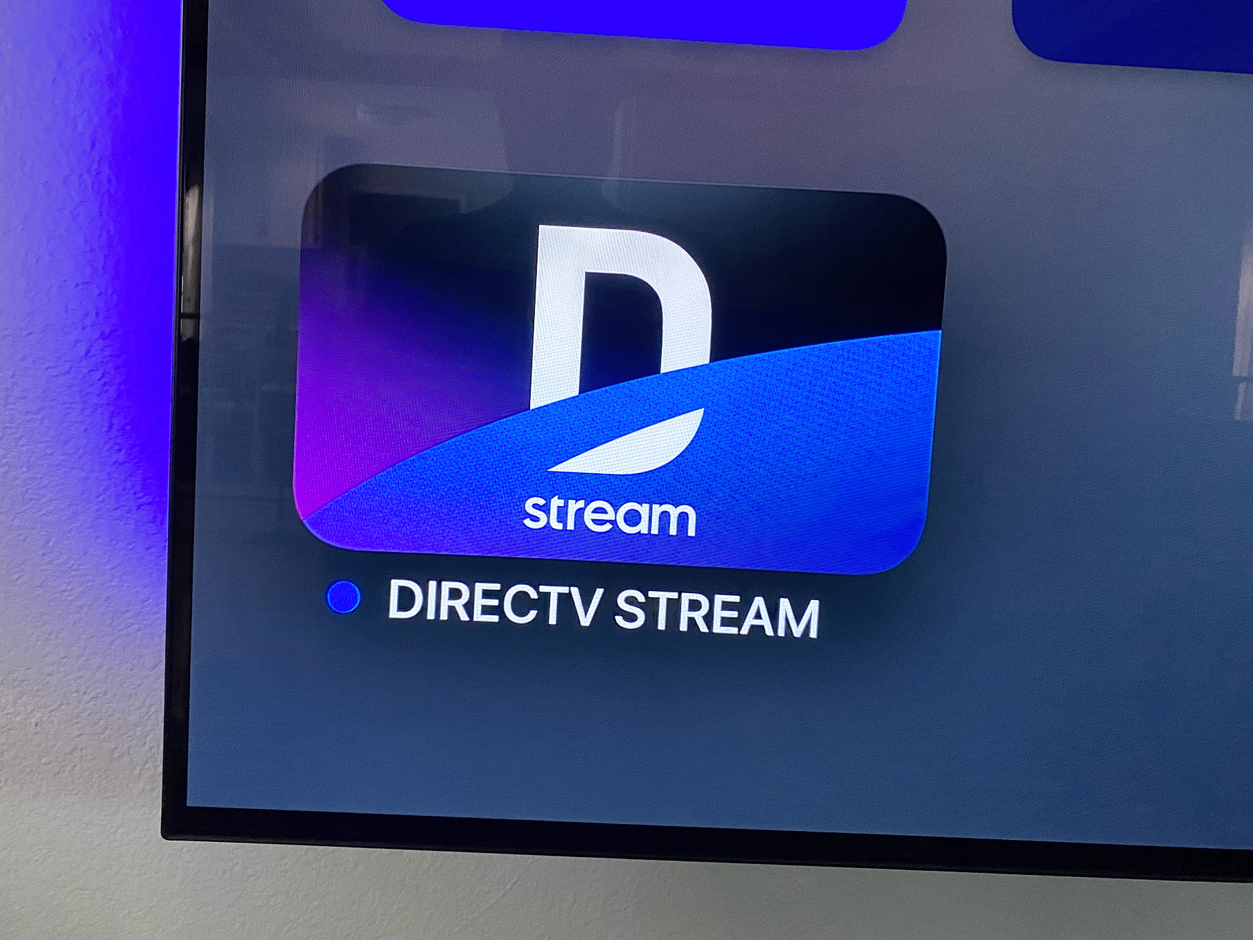 Ícone do aplicativo DirecTV Stream na Apple TV.