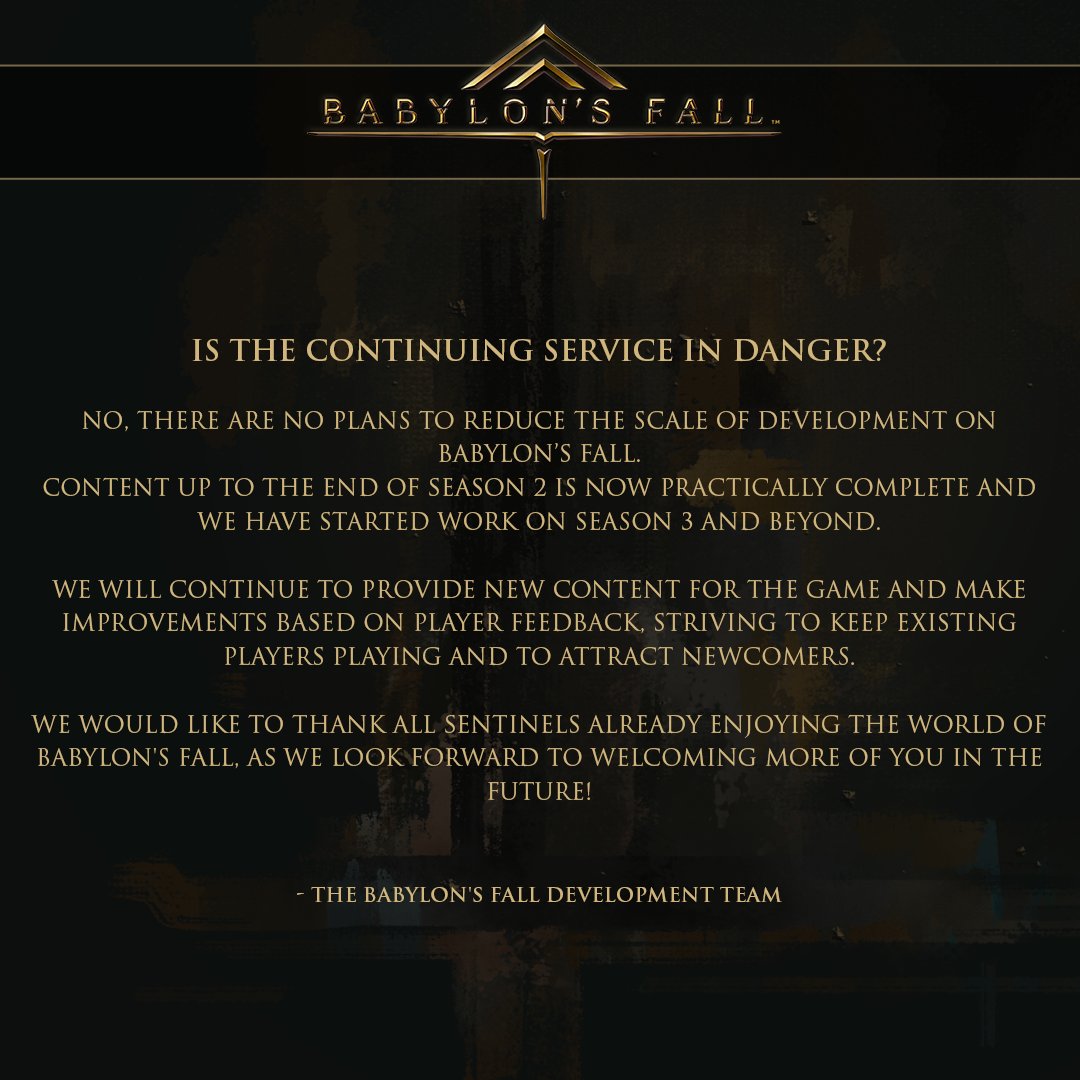 Babylon's Fall Reaches Zero Concurrent Players on Steam