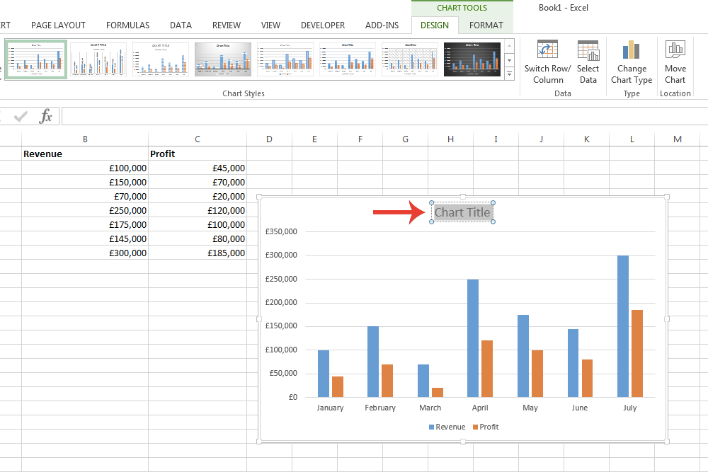 How to make a graph in Excel