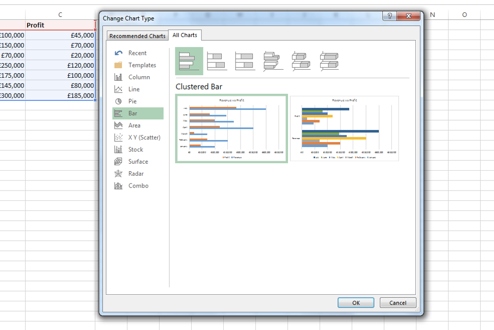 How to make a graph in Excel