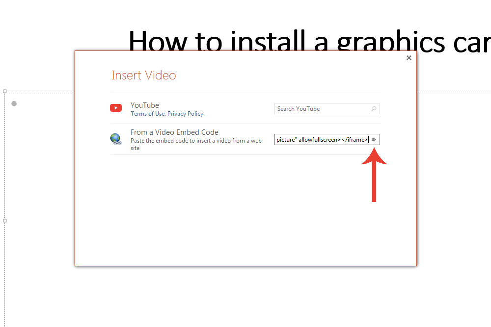 How to embed a video in PowerPoint