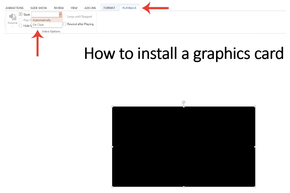 How to embed a video in PowerPoint