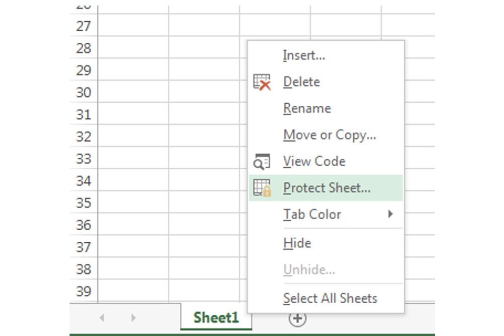 How to lock cells in Excel