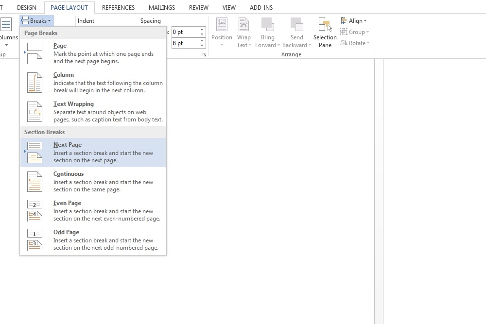 How to add page numbers in Microsoft Word