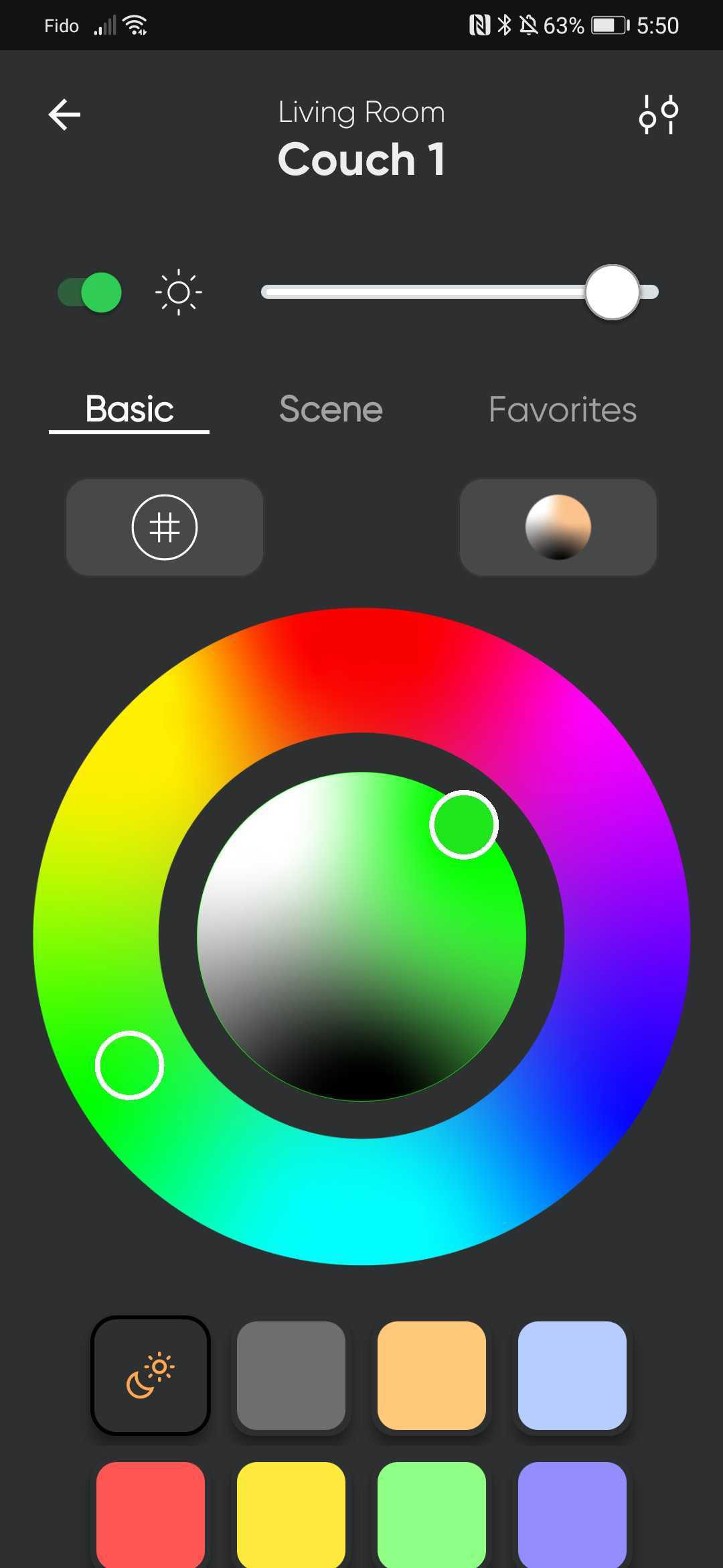 change light colors