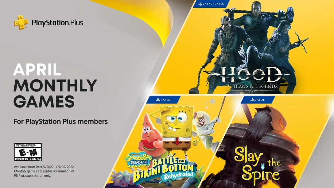 Spongebob, Slay the and more are April's PS games Digital