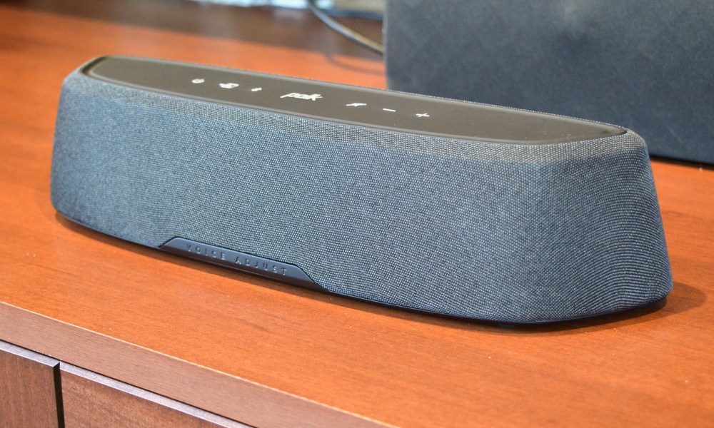 Side view of the Polk MagniFi Mini AX soundbar.