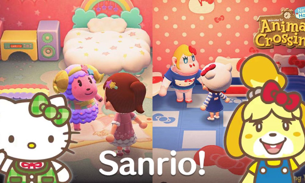 Sanrio villagers in Animal Crossing.