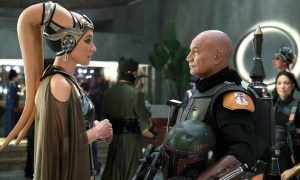 Jennifer Beals and Temuera Morrison star in The Book of Boba Fett.