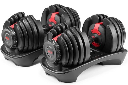 This Bowflex adjustable dumbbell set is on sale at Amazon — save $80