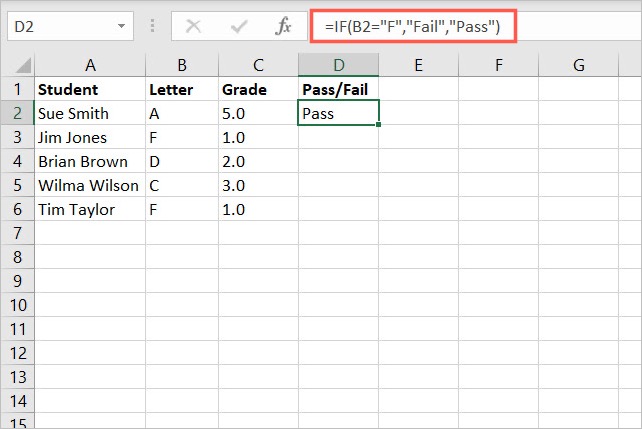 How to use the Excel IF function