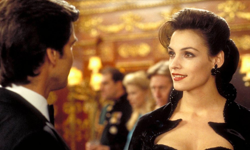 Famke Janssen as Onatopp talking to James Bond in Goldeneye.