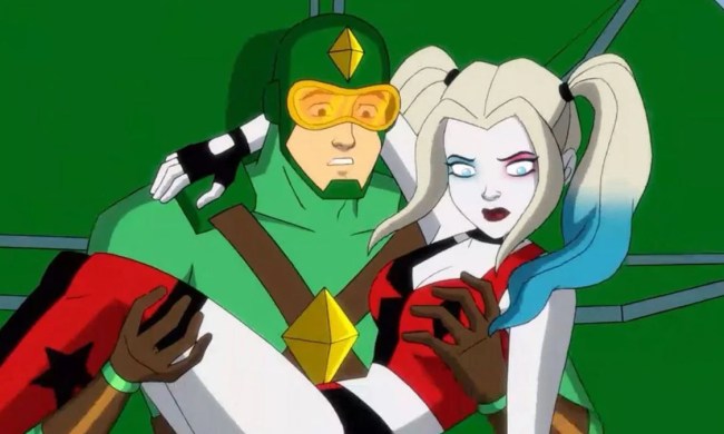 Kite Man and Harley Quinn in the Harley Quinn series.