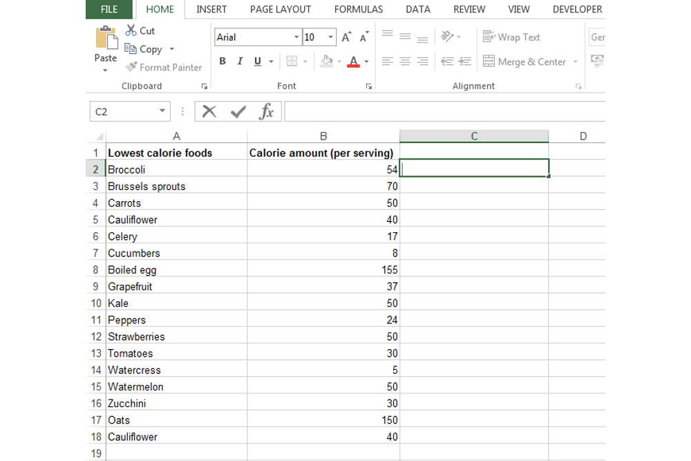 Selecting a cell that will be used for the concatenate function.