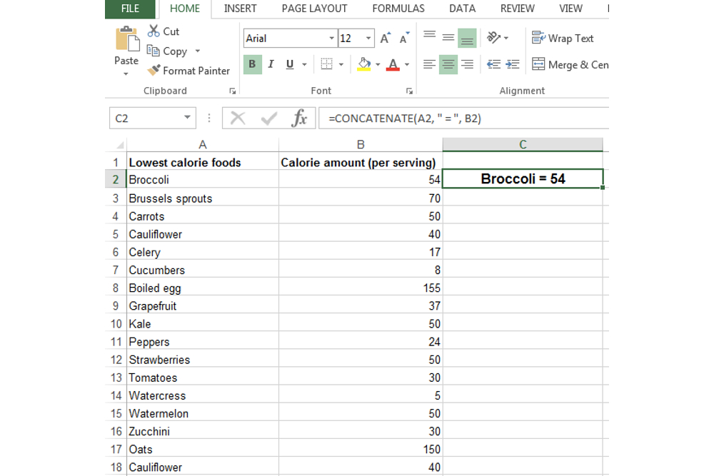 Как использовать объединение в Excel