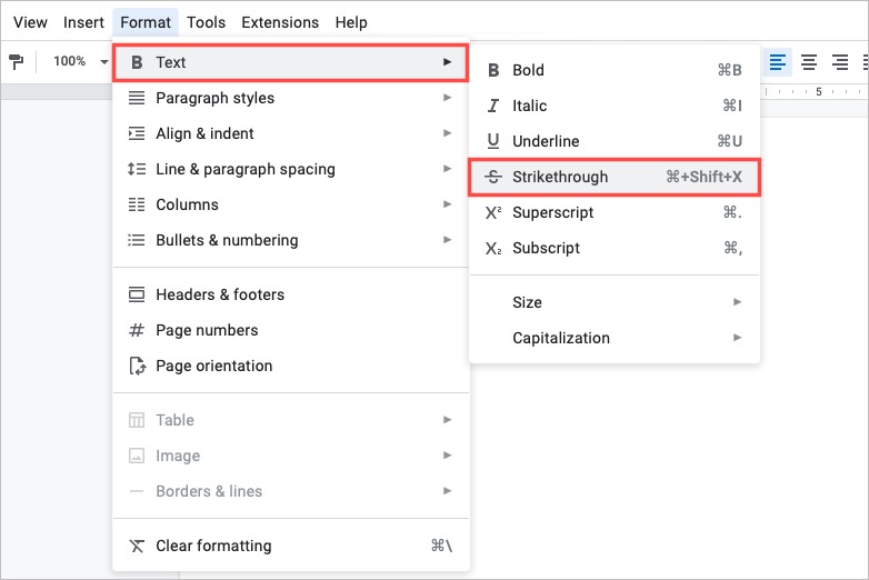 How To Strikethrough On Google Docs Roxxcloud