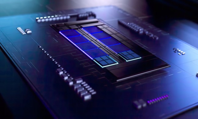 Intel Raptor Lake chip shown in a rendered image.