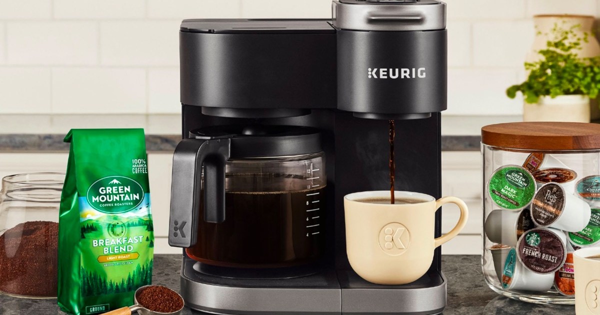 Keurig K-Compact Single-Serve Coffee Maker (Turquoise) with Tumbler Bundle