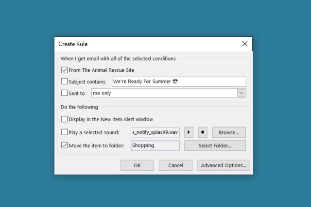 Outlook Create Rule To Run Macro