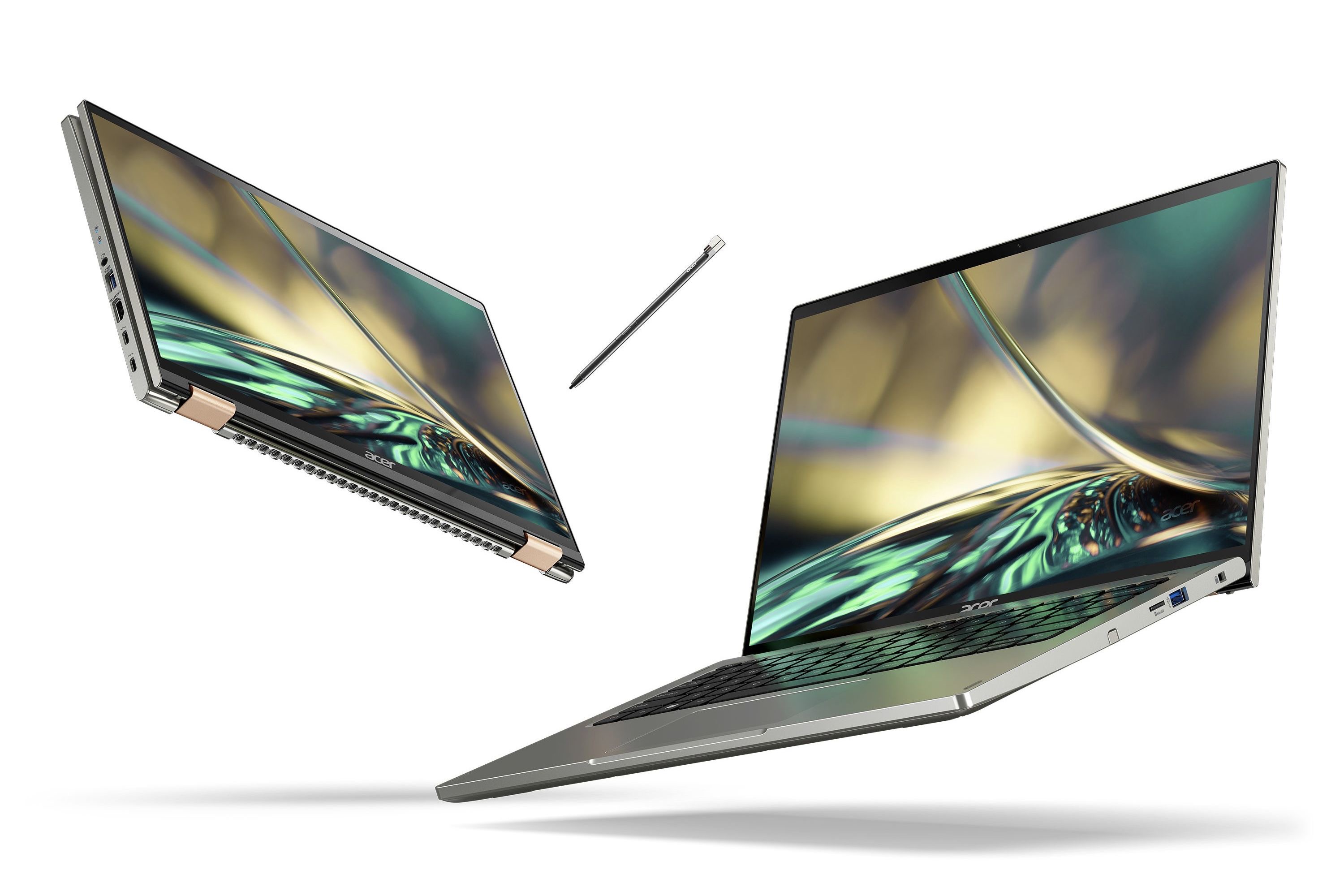 The Acer Spin 5 displayed in tablet and laptop mode.