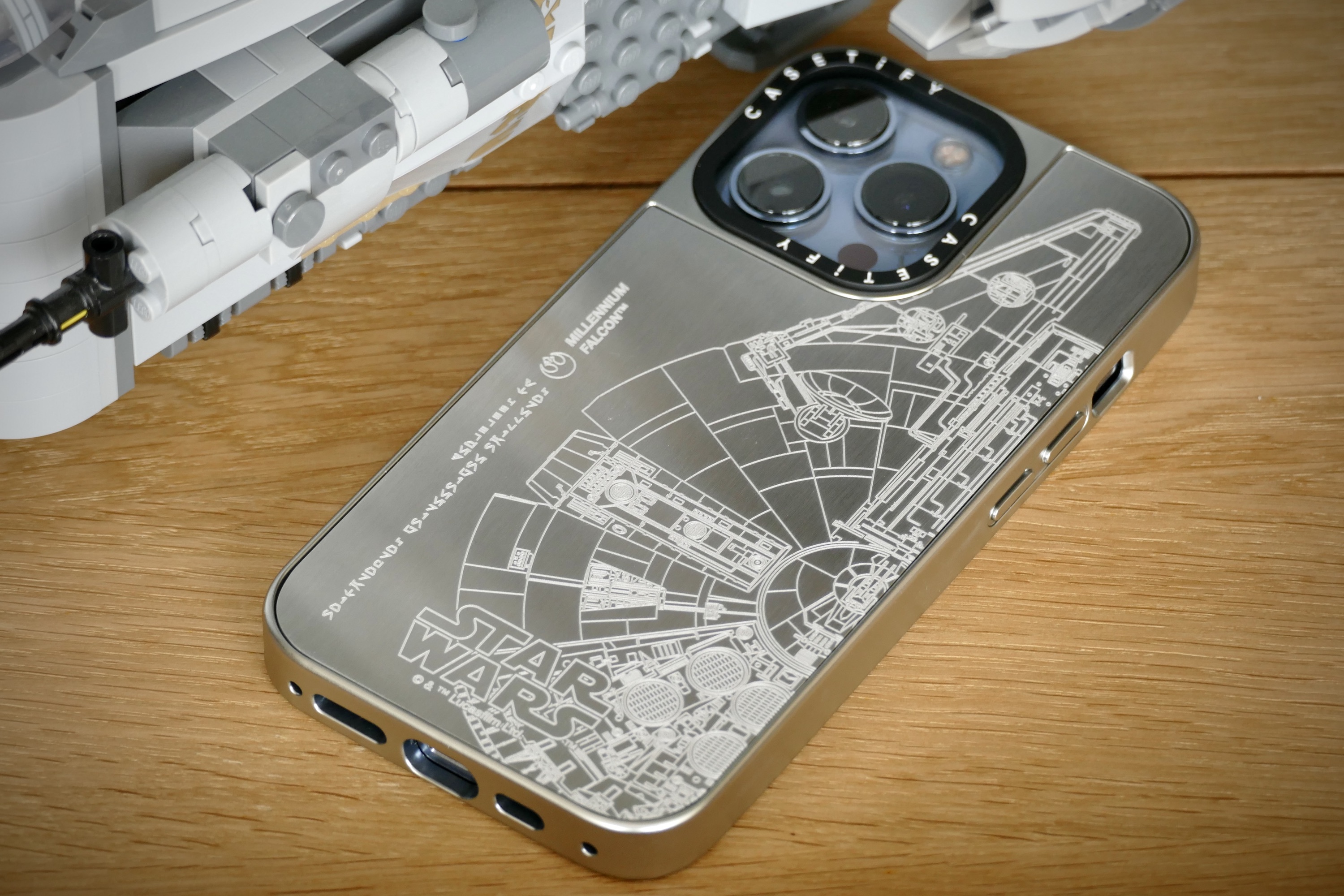 Yes you will want this metal Millennium Falcon iPhone case