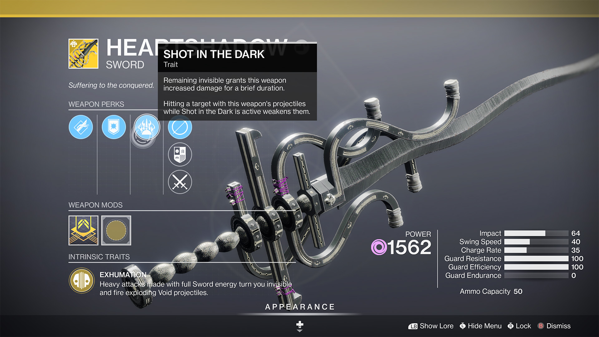 How To Unlock The Heartshadow Sword In Destiny 2 | Digital Trends