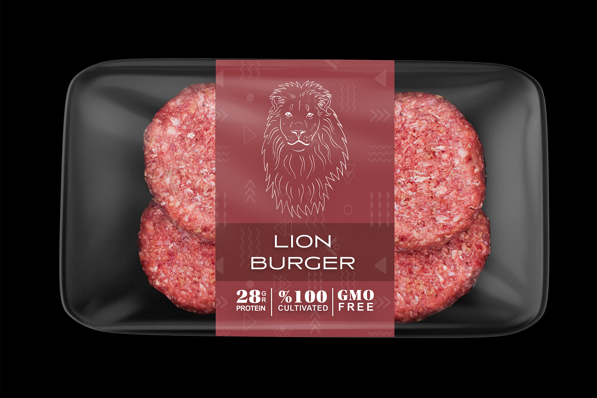 Primeval Foods' lion burgers.