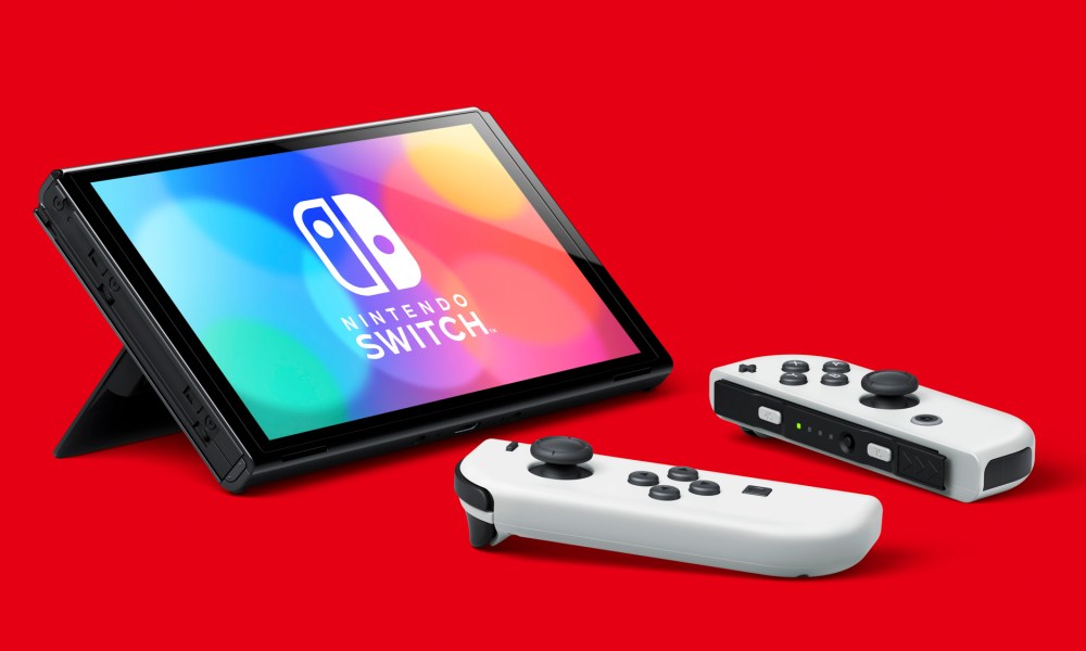 Nintendo Switch OLED and Joy-Con.