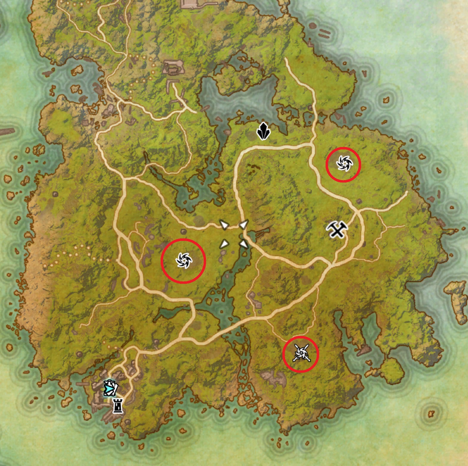 ESO High Isle Where To Find Volcanic Vents Rewards More Digital Trends   Amenos Volcanic Vent Locations 