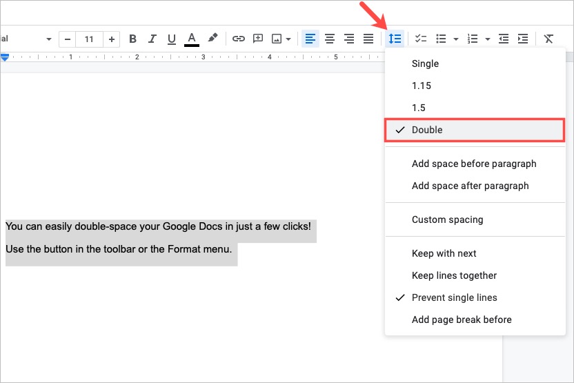 How To Double Space In Google Docs Digital Trends
