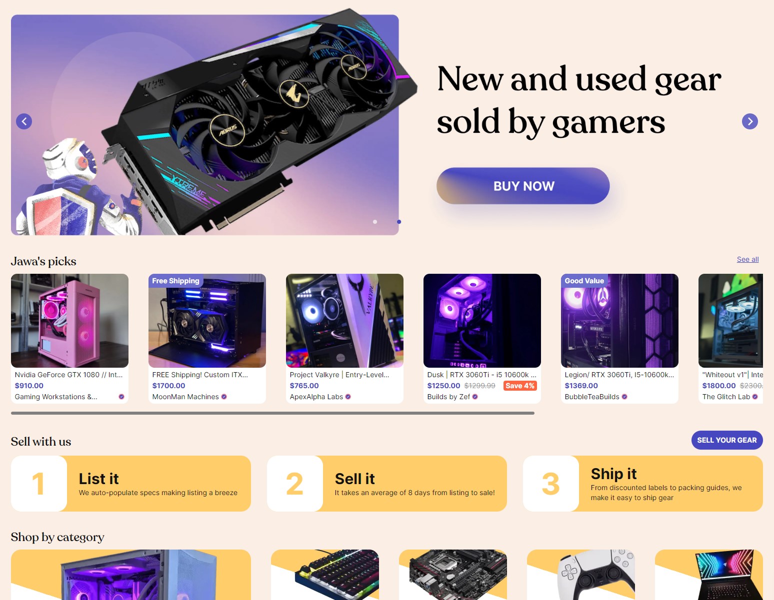 best place to sell used gaming pc