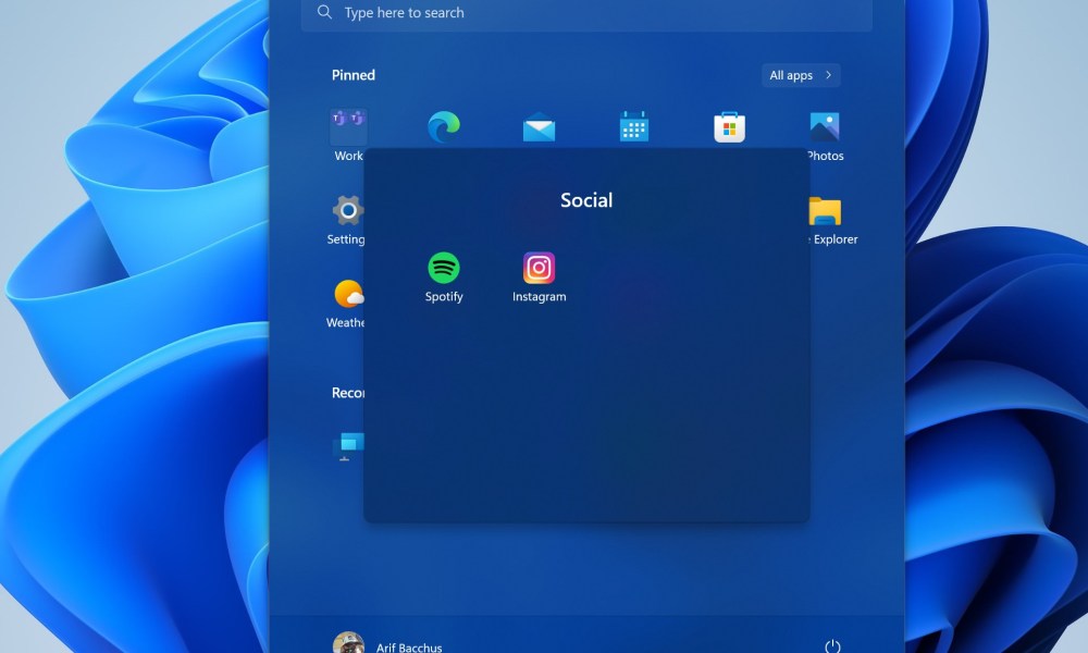 The new Start Menu in Windows 11, 22H2