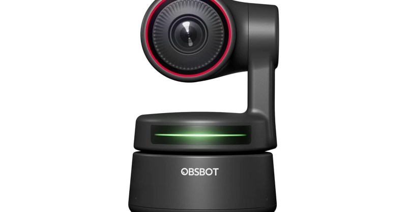 OBSBOT Tiny PTZ 4K Webcam, AI Powered Framing & Autofocus, 4K Video  Conference Camera with Omni-Directional Microphones, Auto tracking with 2  axis