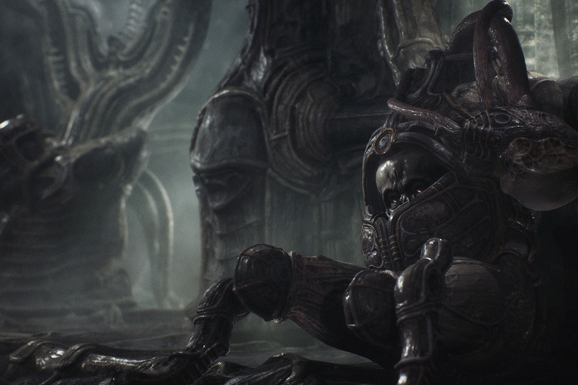 Screenshot from Scorn.