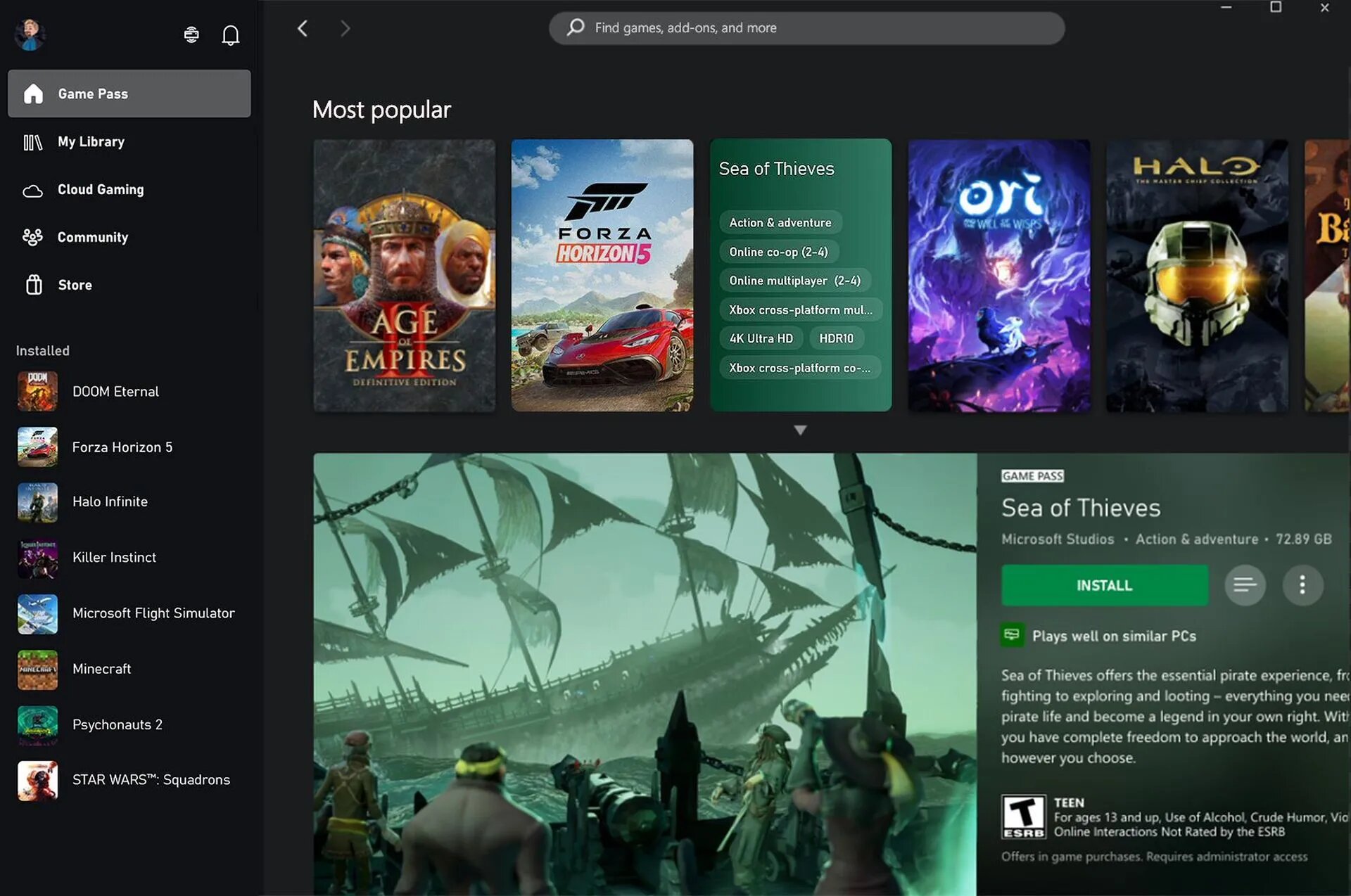 xbox apps for pc