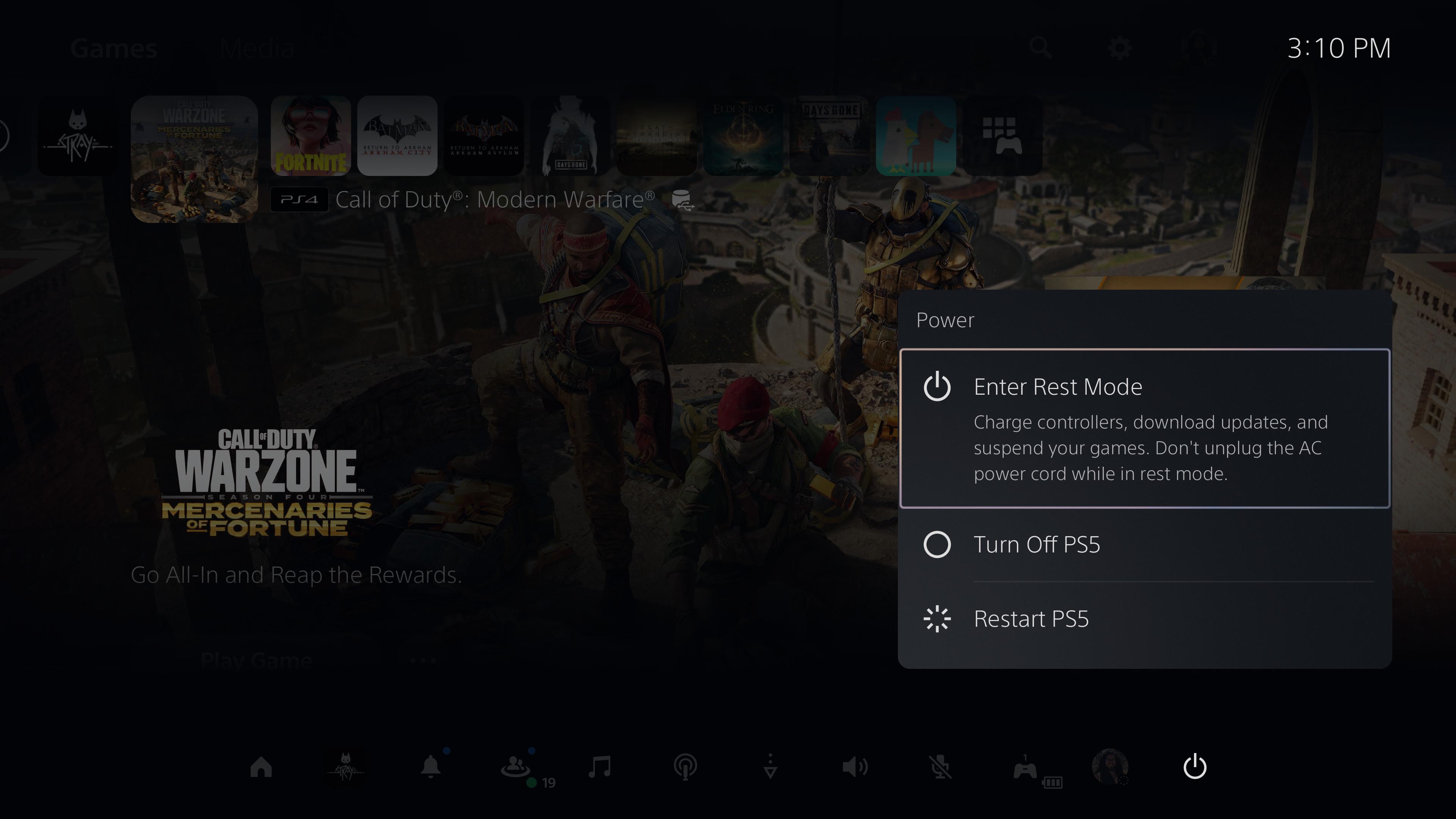 How to put your PS5 in Rest Mode