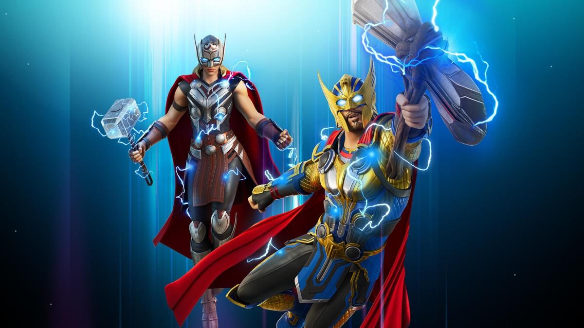 Fortnite Chapter 2 Season 4 Battle Pass skins, including Thor