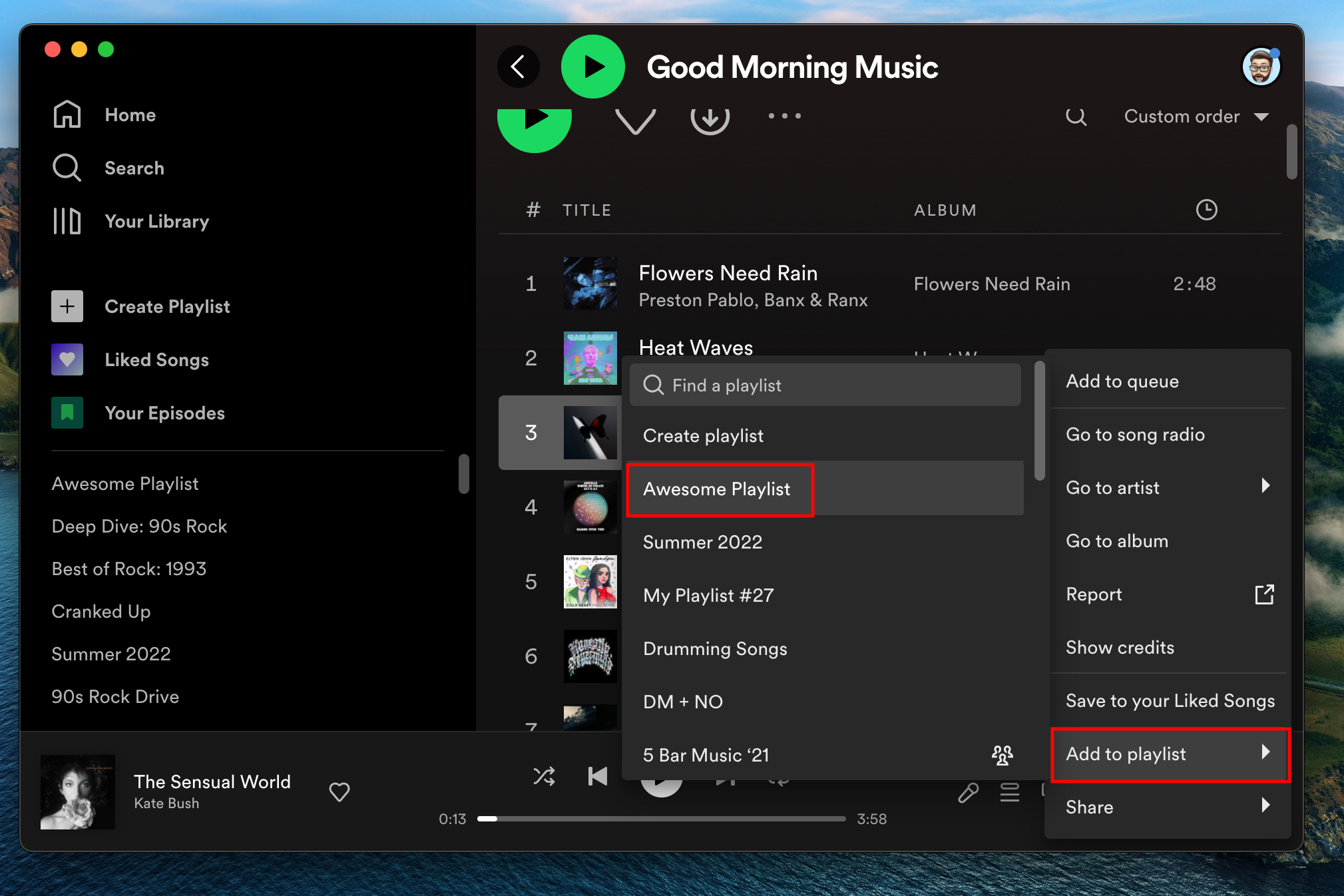 How to make and edit playlists in Spotify