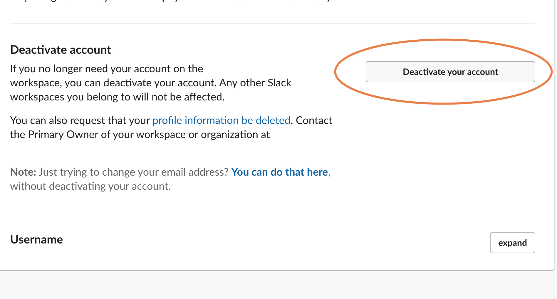 Как удалить или деактивировать учетную запись Slack