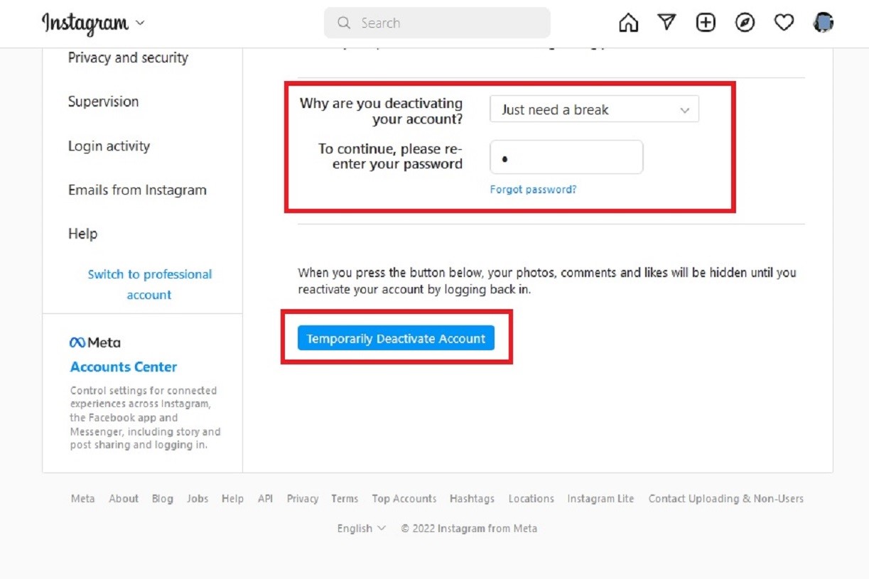 How To Deactivate Your Instagram Account | Digital Trends